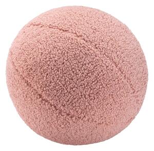 Cuscino per divano da bambini rosa con rivestimento in bouclé Ball – Wigiwama