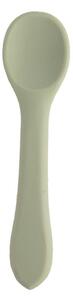 Cucchiaio da bambini color salvia in silicone – Orion