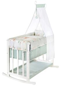 Culla bianca con altezza regolabile e per co-sleeping 90x45 cm Woodland Buddies – Roba