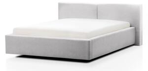 Letto matrimoniale imbottito grigio chiaro rete non inclusa 140x200 cm Cube – Meise Möbel