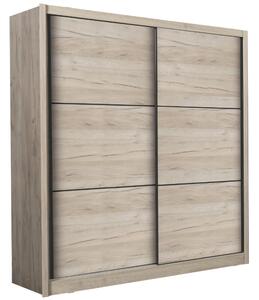 Armadio 2 Ante Scorrevoli 212x61x215 cm Madrid Quercia