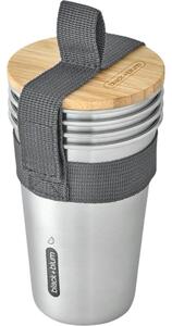Tazze da viaggio in set argentate in acciaio inox 4 pz 500 ml – Black + Blum