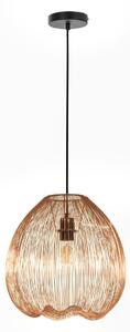 Lampada a Sospensione 35x35xH150 cm in Metallo Jaula Ottone Lucido