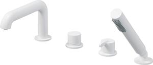 4-hole bath mixer with shower set