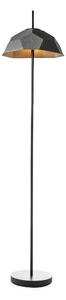 Lampada da Terra Ø34xH160 cm in Cartone Riciclato e Metallo Egg Nero