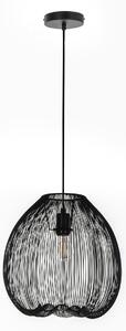Lampada a Sospensione 35x35xH150 cm in Metallo Jaula Nero