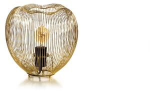 Lampada da Tavolo 26x26xH25 cm in Metallo Jaula Ottone Lucido
