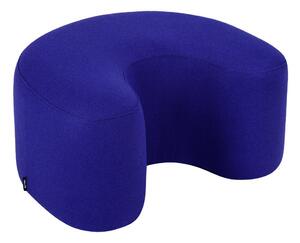 Poggiapiedi blu con rivestimento in lana Ü – noo.ma