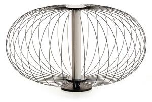 Lampada da Tavolo a LED 50x50xH29 cm in Acciaio e Metallo Mizar Nero
