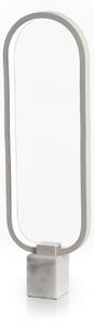 Lampada da Tavolo a LED 7x18xH60 cm in Metallo e Marmo Naos Bianco