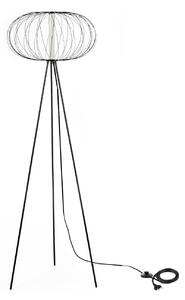 Lampada da Terra a LED 50x50xH150 cm in Acciaio e Metallo Mizar Nero