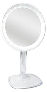 Specchio cosmetico a LED UNIQ Halo con ingrandimento 10x - Bianco
