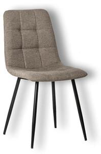 Set 4 Sedie 55x44xH81 cm in Tessuto e Metallo Alma Beige