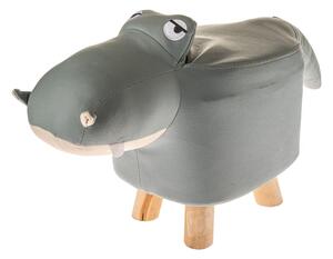 Sgabello per bambini grigio Hippo – Dakls