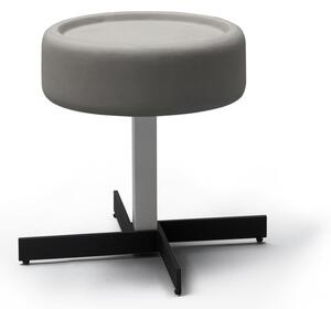 Tavolino Ø42xH52 cm in MEF e Metallo Kenzo Grigio