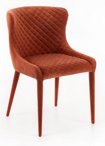 Sedia 58x50,5xH83 cm in Microfibra Afrodite Ruggine
