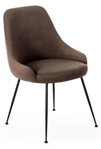 Sedia 48,5x49,5xH80 cm in Microfibra Nandy Visone