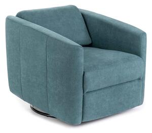 Poltrona Reclinabile Manuale 85/140x70xH69/96 cm in Tessuto Magic Acquamarina