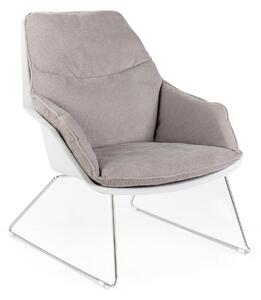 Poltrona 85x74xH86 cm in Polipropilene Grace Grigio Chiaro