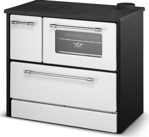 Cucina Stufa a Legna 9 KW 88x51xH81 cm Beatrice Bianca