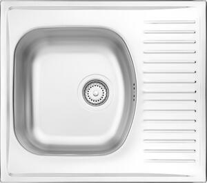 1-bowl steel sink with drainer