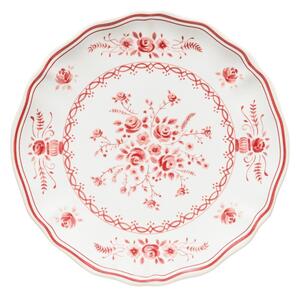 Piatto da dolce rosso/bianco in gres ø 17 cm Vila – Costa Nova