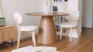 Tavolo da pranzo tondo 4 coperti in MDF Naturale scuro - ANTALIZA