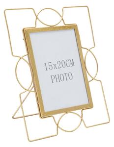 Cornice Iron Glam U 24x1,5x28 cm in Ferro e Vetro