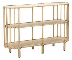 Console Panama 3 Ripiani 120x37,5x80 cm in Rattan