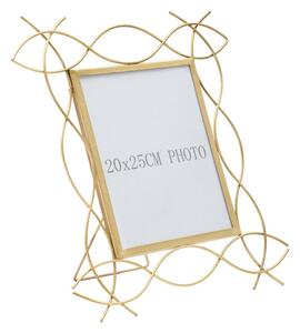 Cornice Iron Glam X 35,5x1,5x37 cm in Ferro e Vetro