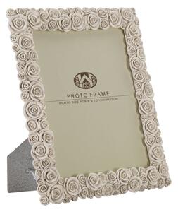 Cornice Roses 27x2,5x31,5 cm in Poliresina e Vetro