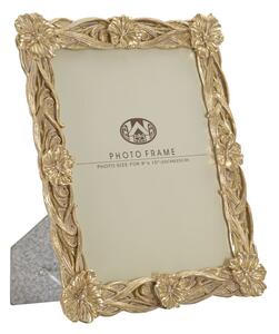 Cornice Twist Flo 26,6x2,2x31,3 cm in Poliresina e Vetro