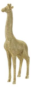 Statua Giraffa 20x9,8x49 cm in Poliresina Oro
