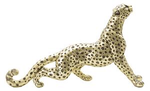 Statua Leopardo Points Seduto 33x7,7x19,5 cm in Poliresina