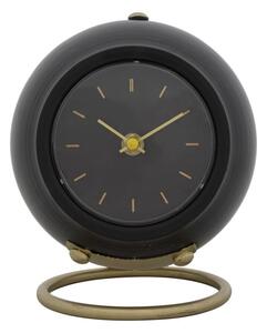 Orologio da Tavolo Ball Nero 16x13x19 cm in Ferro e Plastica
