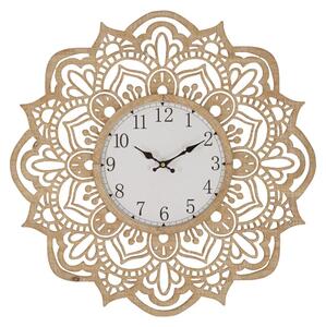 Orologio da Muro Carving Ø 60x4,5 cm in Rattan