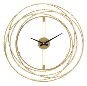 Orologio da Muro Oro Strips Ø 50x4 cm in Ferro