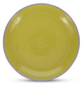 Piatto da dolce verde/viola in gres ø 18 cm Duo – ONA