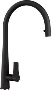 Miscelatore SCHOCK GOTA nero con bocca estraibile / miscelatore monocomando / miscelatore di design
