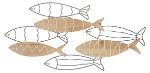 Pannello da Muro Pesce 60x2x30 cm in Ferro