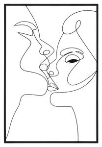 Pannello da Muro Kiss 60x1x90 cm in Ferro