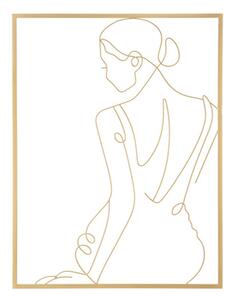 Pannello da Muro Oro Woman 60x1x80 cm in Ferro