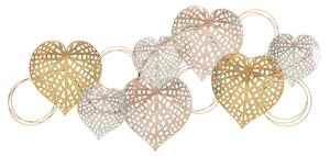 Pannello da Muro Hearts 91x2,5x39,5 cm in Ferro