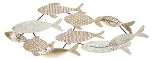 Pannello da Muro Fishy 118x5,7x46,4 cm in Ferro