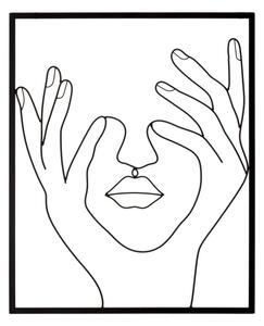 Pannello da Muro Simply Face 50,5x1,3x61 cm in Ferro