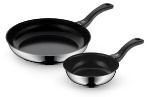 Padelle in set in acciaio inox con superficie in ceramica 2 pz ø 28 cm Devil – WMF
