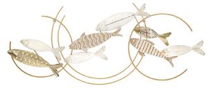 Pannello da Muro Fishy Move 142,9x5x61,6 cm in Ferro