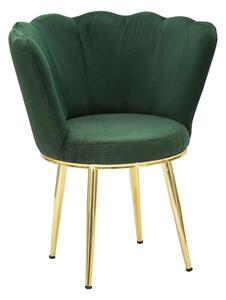 Poltrona Mindy Verde 70x63x83 cm in Legno e Ferro