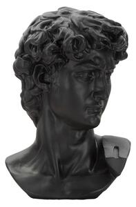 Scultura Testa Antica Nera 44x35,5x60 cm in Poliresina