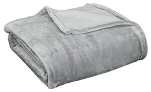 Coperta Plaid Dubleface 203x152x0,5 cm in Flanella 330 GSM Grigio